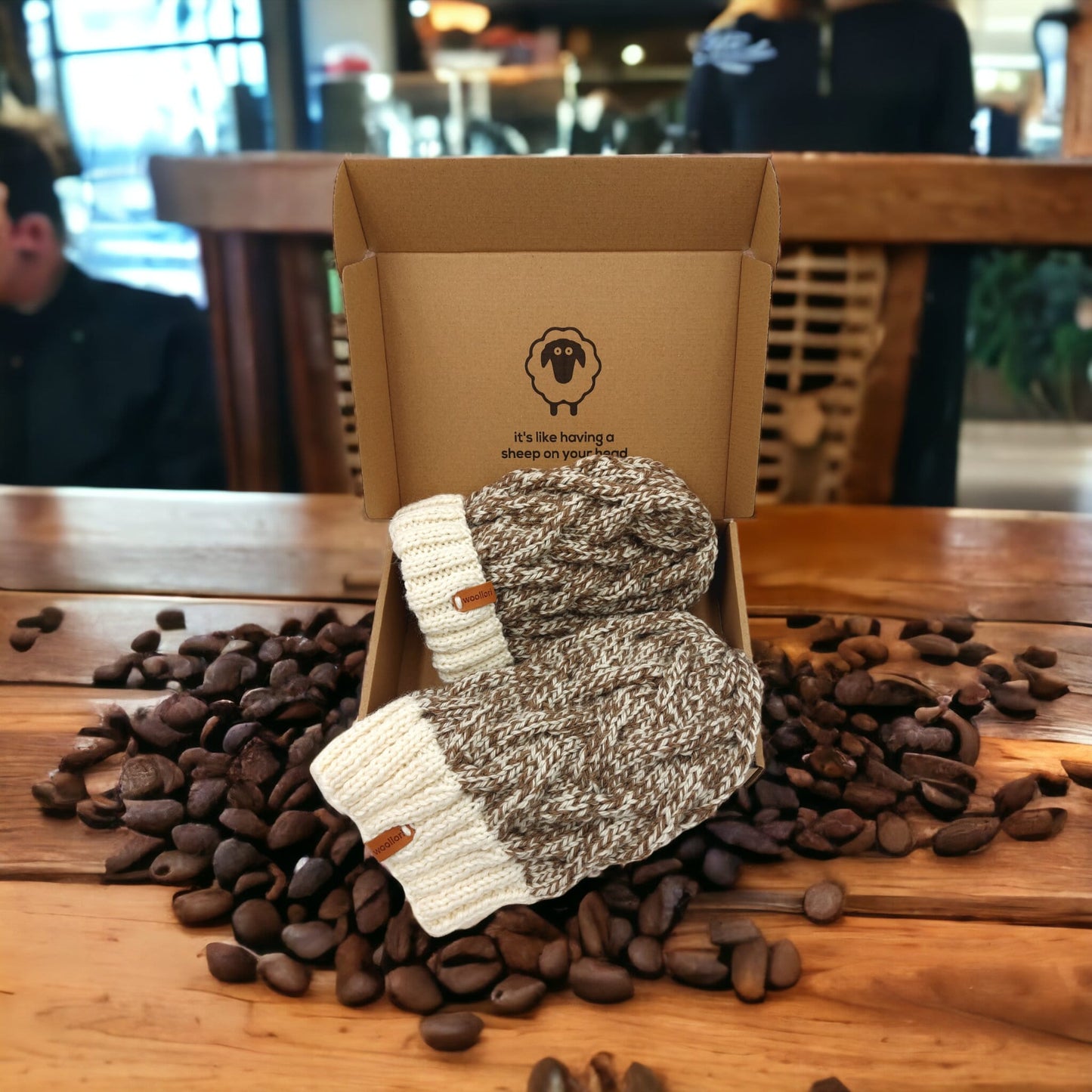 Earth Waves Brown and White