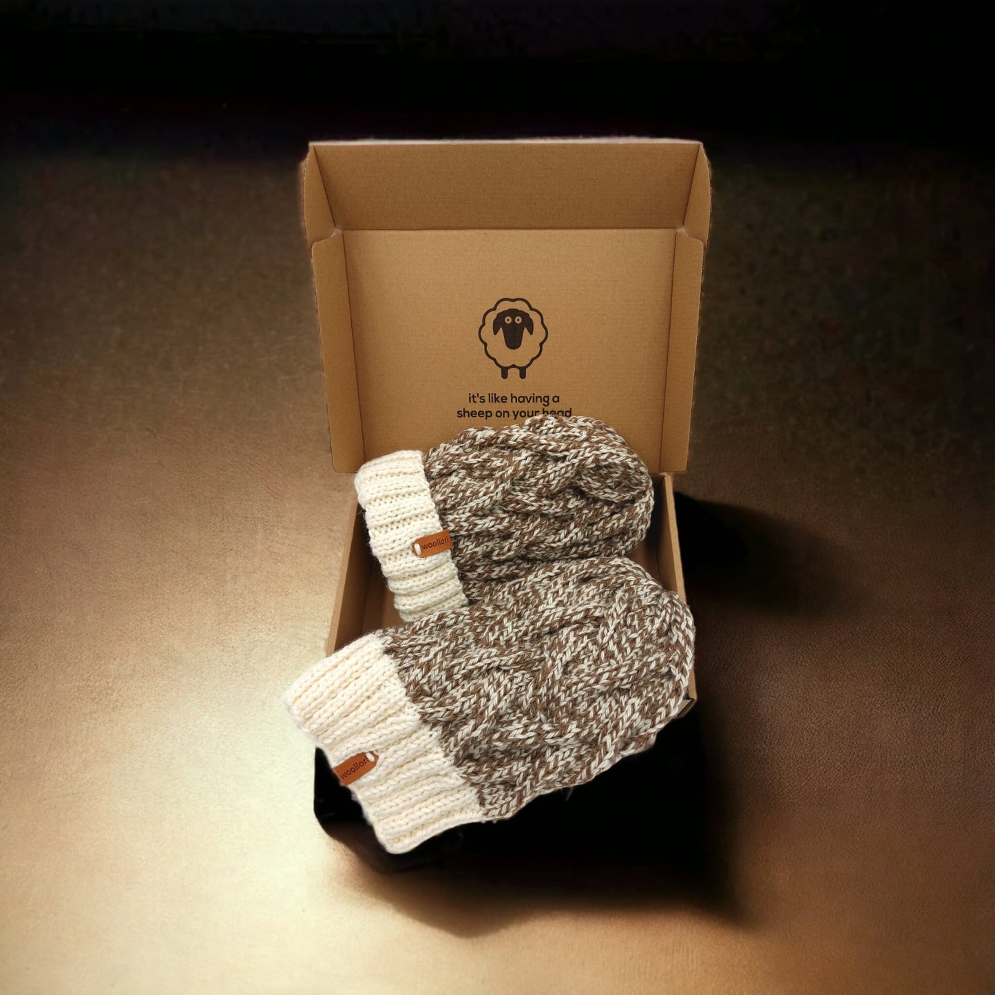 Earth Waves Brown and White