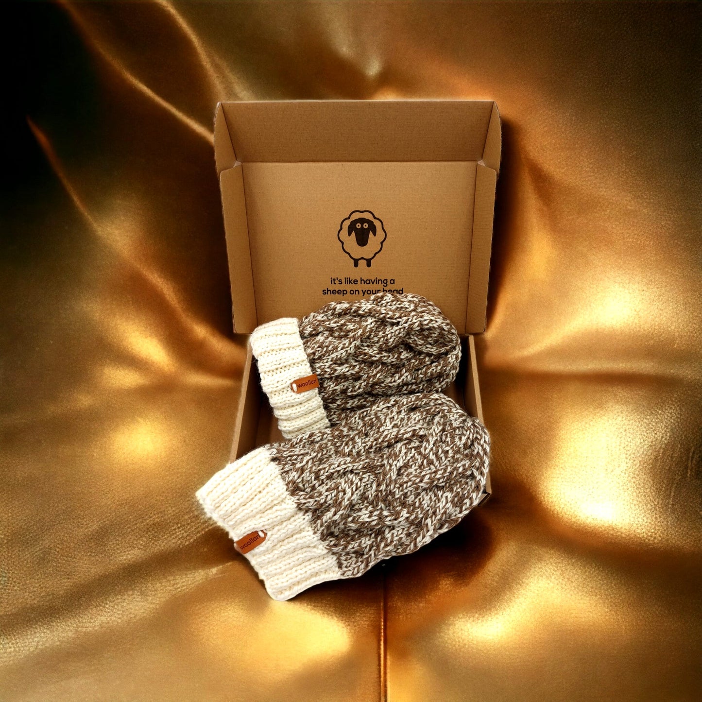 Earth Waves Brown and White