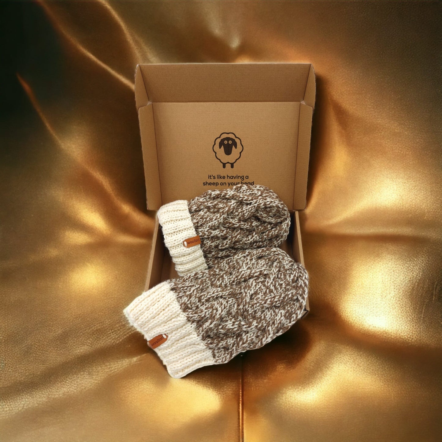 Earth Waves Brown and White